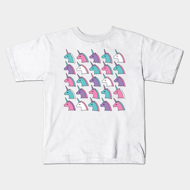 candy unicorns Kids T-Shirt by baltamkatinui